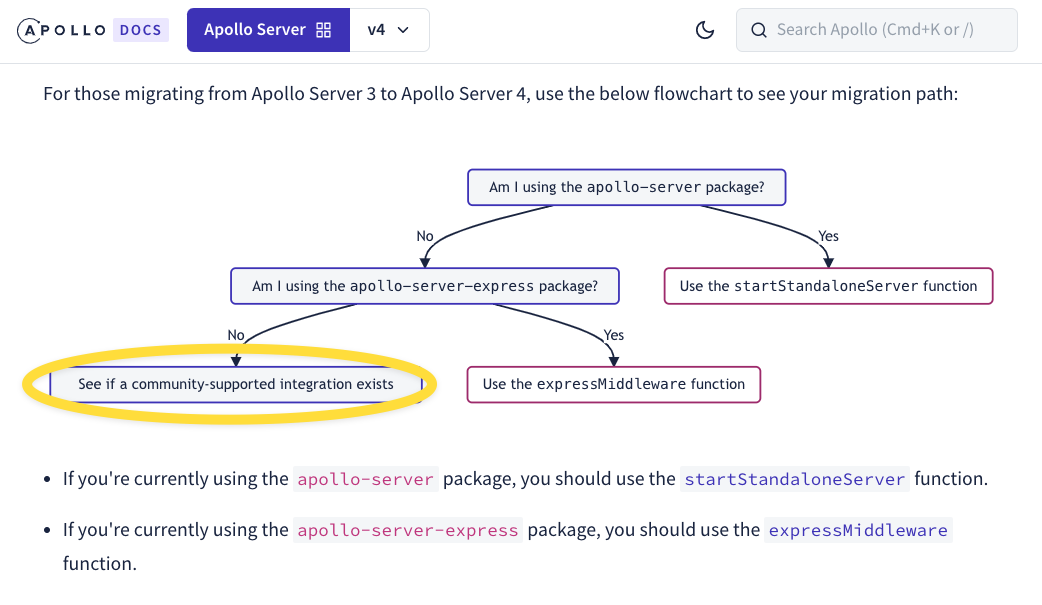 Apollo Server v4 Migration Path